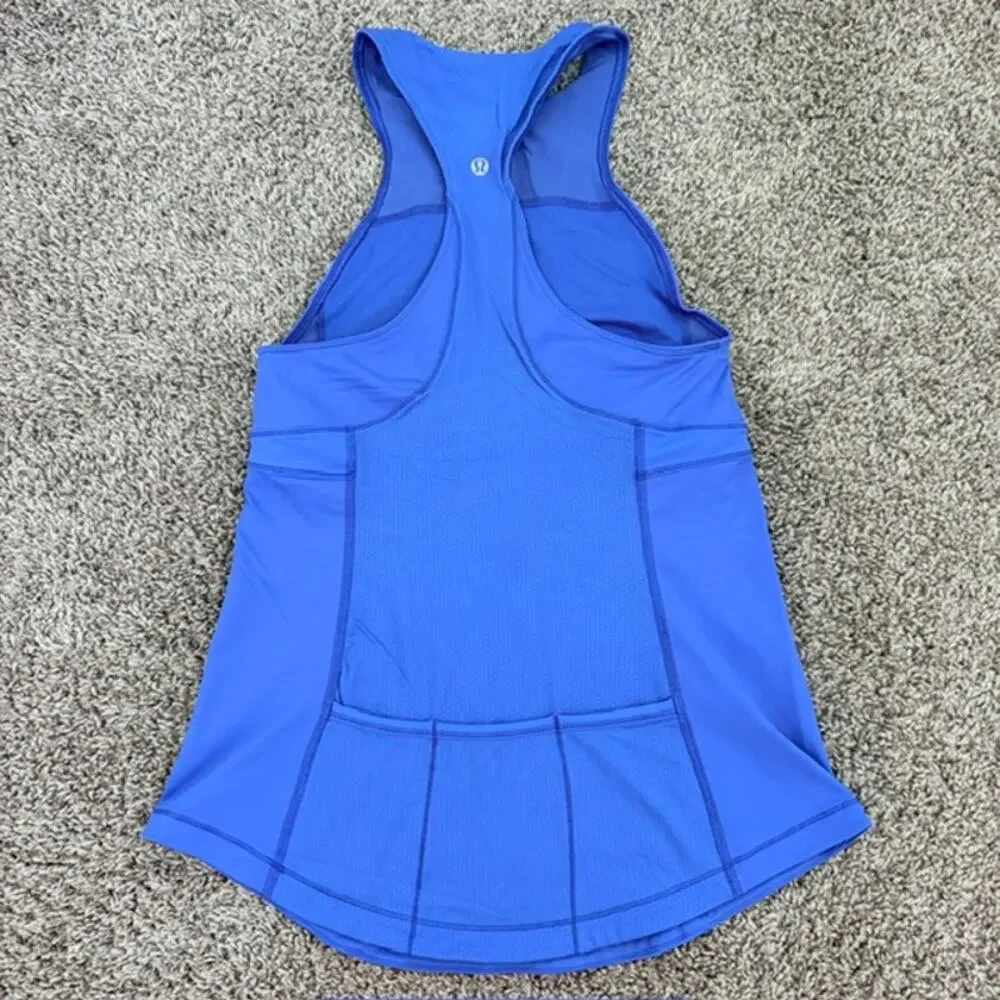 Lululemon Lot of 3 Cycling Zippy Run Tanks High Neck Zip Up Shelf Bra Women's 8